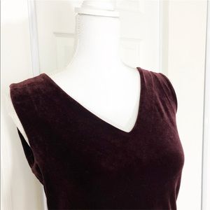 Banana republic burgundy suede top